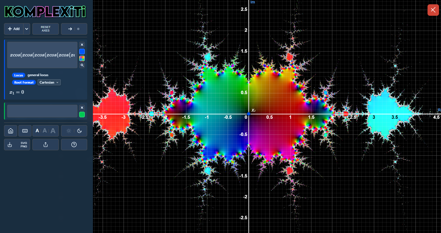Generate a one-off hi-resolution domain colouring when you find something interesting!