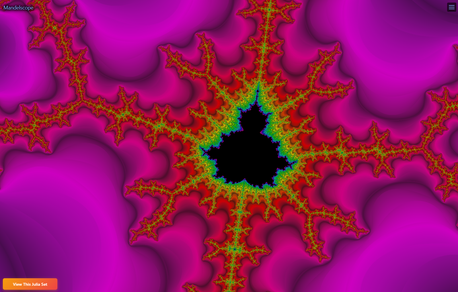 Use Mandelscope to explore the infinite beauty of the Mandelbrot set. Discover intricate patterns, and save your favorite locations for future reference.